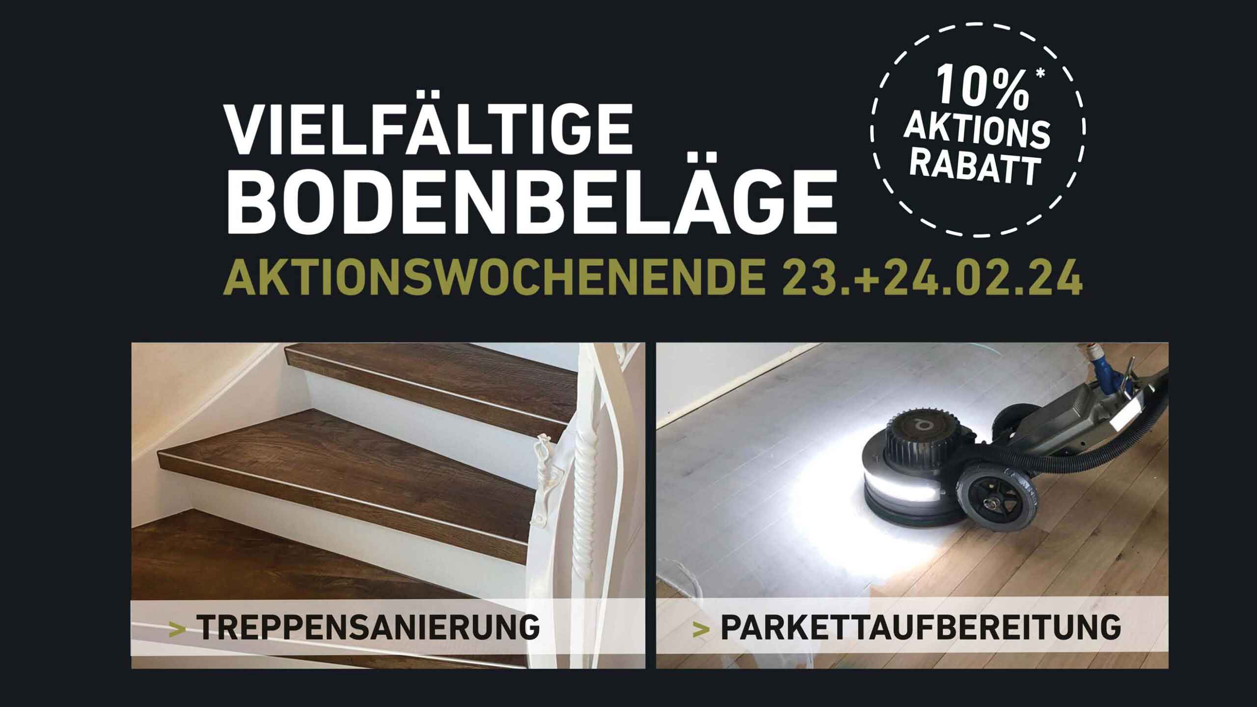 AKTIONSWOCHENENDE - vielfältige Bodenbeläge 1 Rabatt Aktionswochenende werkhalle51 scaled 1
